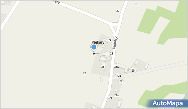 Piekary, Piekary, 27, mapa Piekary