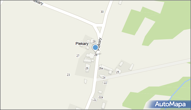 Piekary, Piekary, 28, mapa Piekary