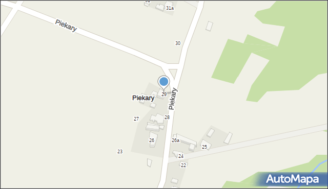 Piekary, Piekary, 29, mapa Piekary