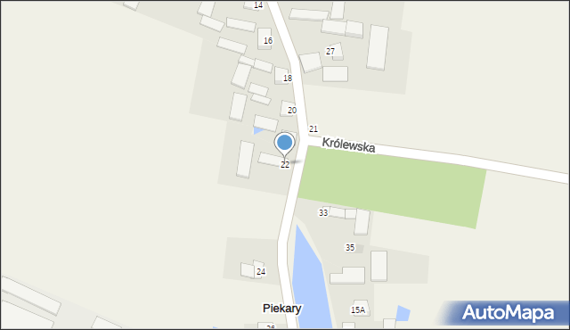 Piekary, Piekarska, 22, mapa Piekary