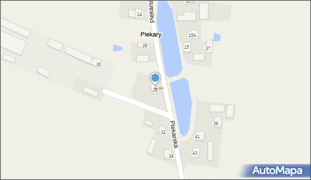 Piekary, Piekarska, 28, mapa Piekary