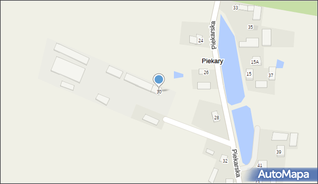 Piekary, Piekarska, 30, mapa Piekary