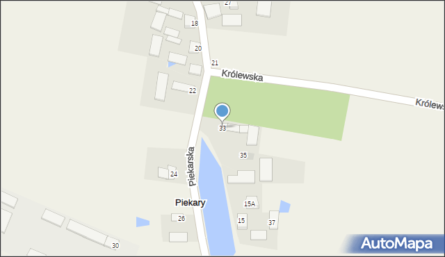 Piekary, Piekarska, 33, mapa Piekary