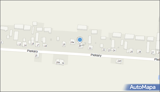 Piekary, Piekary, 20, mapa Piekary