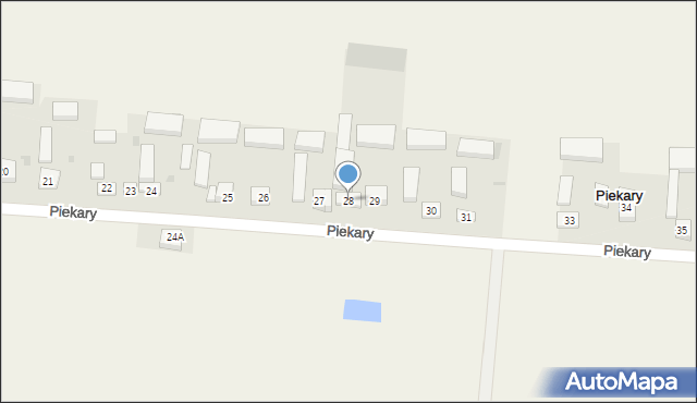 Piekary, Piekary, 28, mapa Piekary