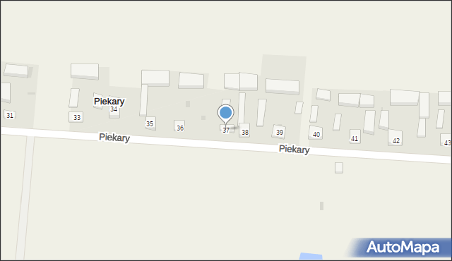 Piekary, Piekary, 37, mapa Piekary