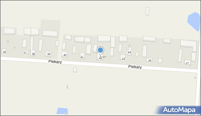 Piekary, Piekary, 42, mapa Piekary