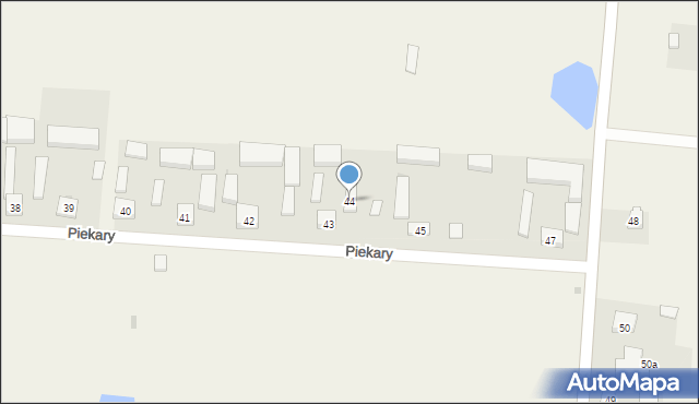 Piekary, Piekary, 44, mapa Piekary