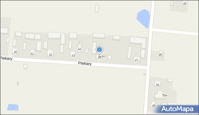 Piekary, Piekary, 45, mapa Piekary