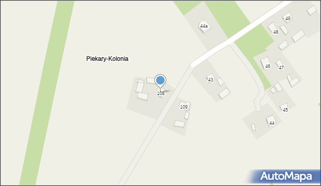 Piekary, Piekary, 108, mapa Piekary