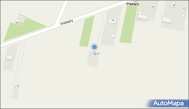 Piekary, Piekary, 73, mapa Piekary