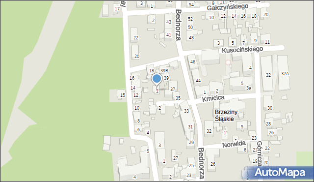 Piekary Śląskie, Piastów, 1, mapa Piekary Śląskie