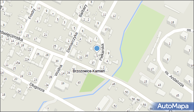 Piekary Śląskie, Piekarska, 1, mapa Piekary Śląskie