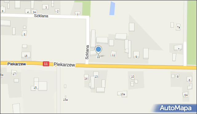 Piekarzew, Piekarzew, 12, mapa Piekarzew