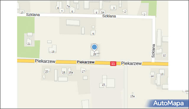 Piekarzew, Piekarzew, 16, mapa Piekarzew