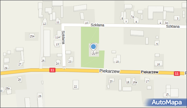 Piekarzew, Piekarzew, 21, mapa Piekarzew