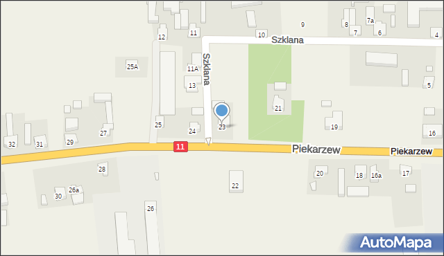 Piekarzew, Piekarzew, 23, mapa Piekarzew