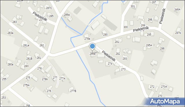 Piekielnik, Piekielnik, 266a, mapa Piekielnik