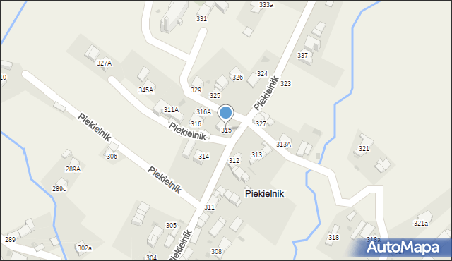 Piekielnik, Piekielnik, 315, mapa Piekielnik