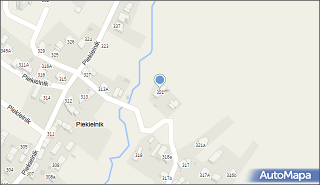 Piekielnik, Piekielnik, 321, mapa Piekielnik