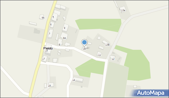 Piekło, Piekło, 10, mapa Piekło