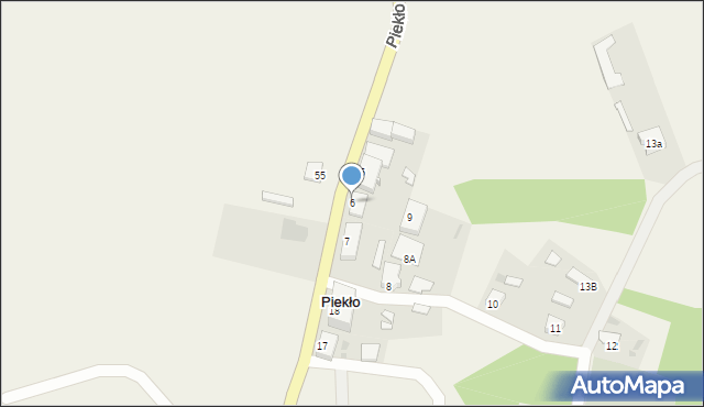 Piekło, Piekło, 6, mapa Piekło