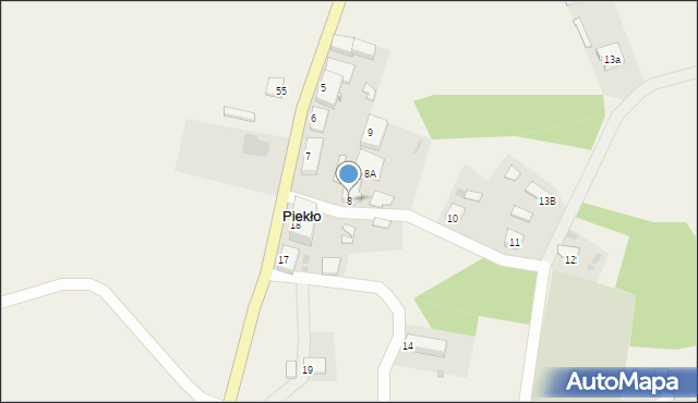 Piekło, Piekło, 8, mapa Piekło