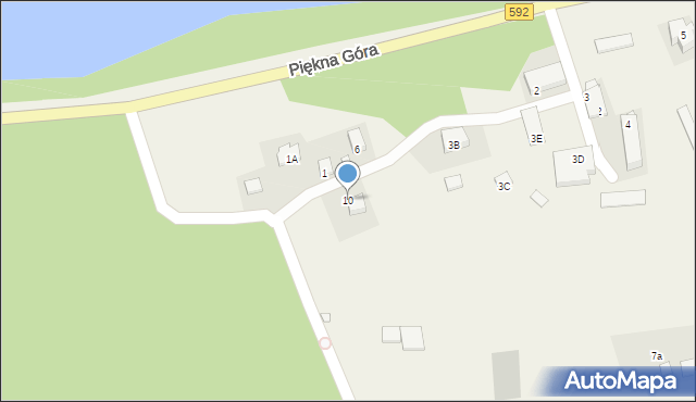 Piękna Góra, Piękna Góra, 10, mapa Piękna Góra