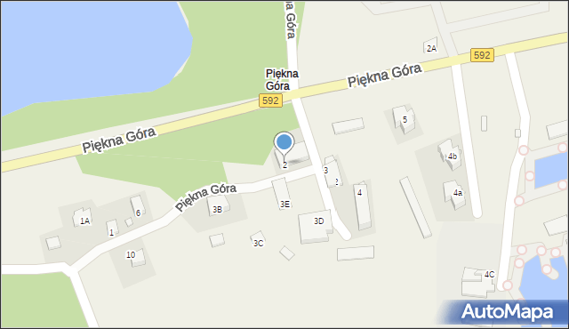 Piękna Góra, Piękna Góra, 2, mapa Piękna Góra