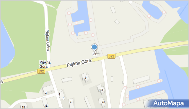 Piękna Góra, Piękna Góra, 2A, mapa Piękna Góra