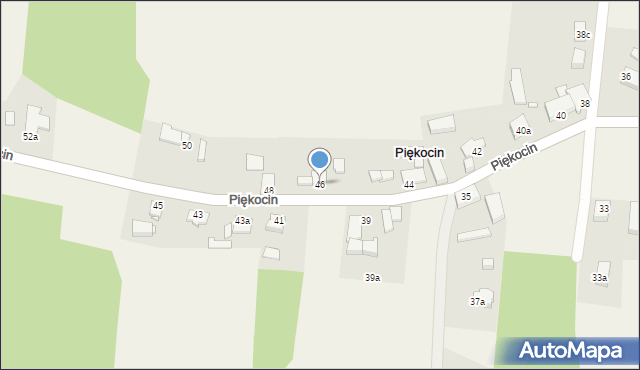 Piękocin, Piękocin, 46, mapa Piękocin