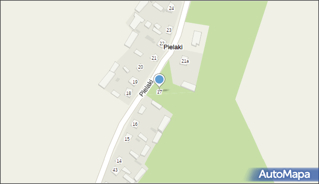 Pielaki, Pielaki, 17, mapa Pielaki