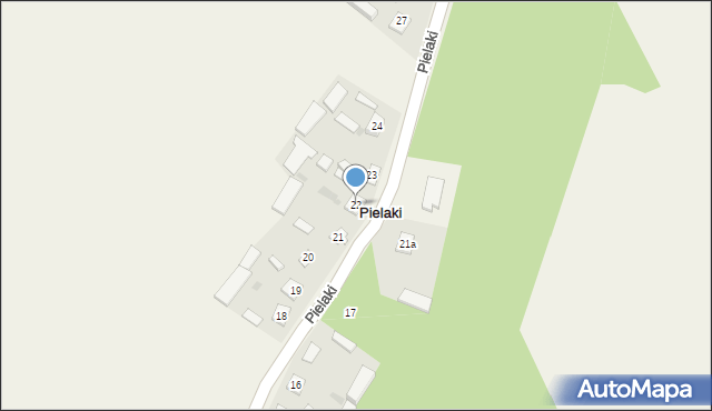 Pielaki, Pielaki, 22, mapa Pielaki