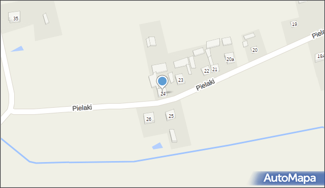 Pielaki, Pielaki, 24, mapa Pielaki