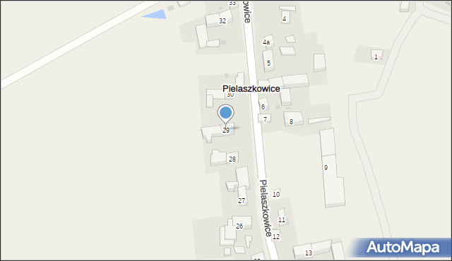 Pielaszkowice, Pielaszkowice, 29, mapa Pielaszkowice