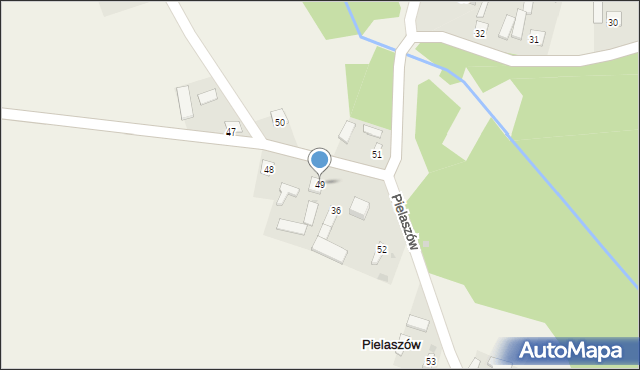 Pielaszów, Pielaszów, 49, mapa Pielaszów