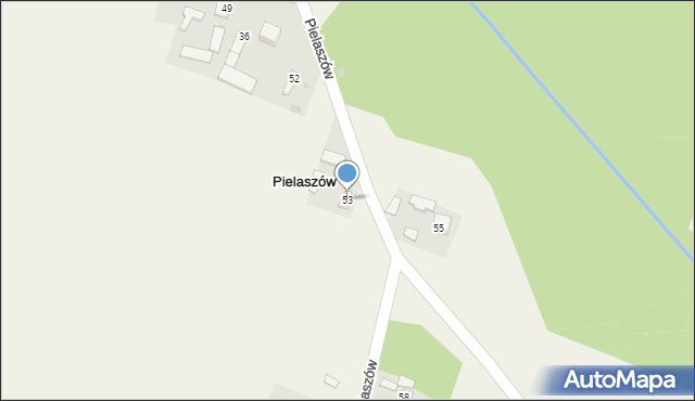 Pielaszów, Pielaszów, 53, mapa Pielaszów