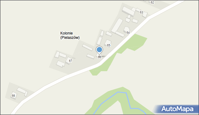 Pielaszów, Pielaszów, 66, mapa Pielaszów