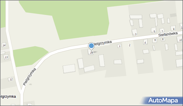 Pielgrzymka, Pielgrzymka, 15, mapa Pielgrzymka