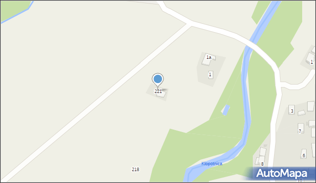 Pielgrzymka, Pielgrzymka, 221, mapa Pielgrzymka