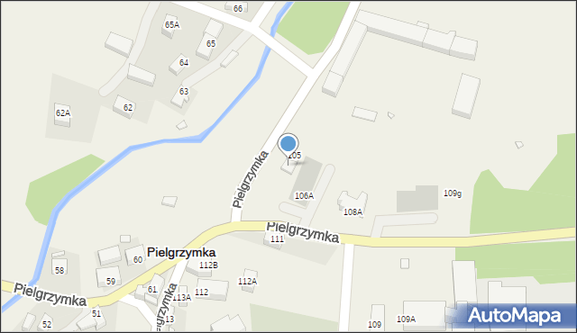 Pielgrzymka, Pielgrzymka, 106, mapa Pielgrzymka