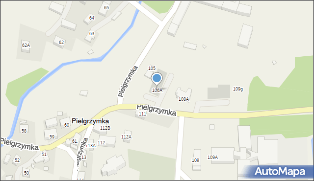 Pielgrzymka, Pielgrzymka, 106A, mapa Pielgrzymka