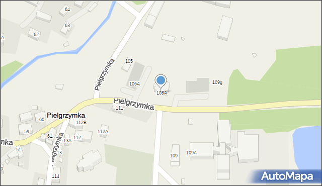 Pielgrzymka, Pielgrzymka, 108A, mapa Pielgrzymka