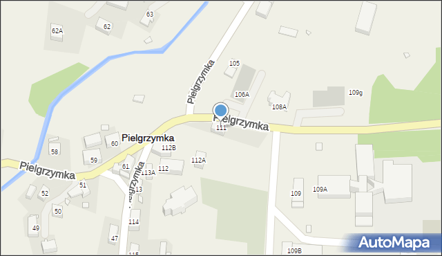 Pielgrzymka, Pielgrzymka, 111, mapa Pielgrzymka