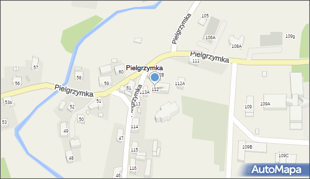 Pielgrzymka, Pielgrzymka, 112, mapa Pielgrzymka