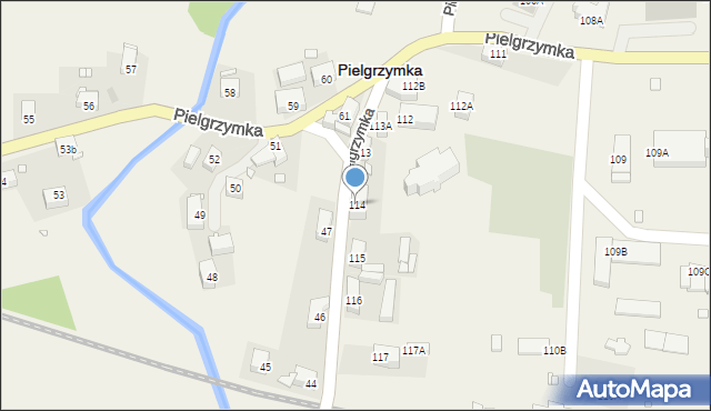 Pielgrzymka, Pielgrzymka, 114, mapa Pielgrzymka