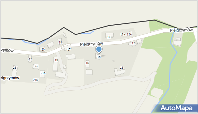 Pielgrzymów, Pielgrzymów, 15, mapa Pielgrzymów