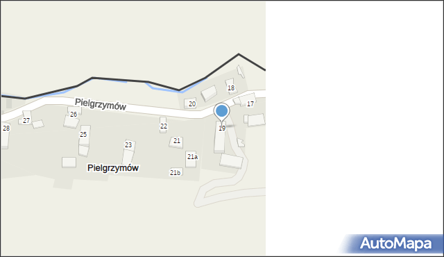 Pielgrzymów, Pielgrzymów, 19, mapa Pielgrzymów