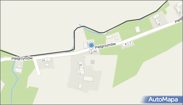 Pielgrzymów, Pielgrzymów, 9, mapa Pielgrzymów