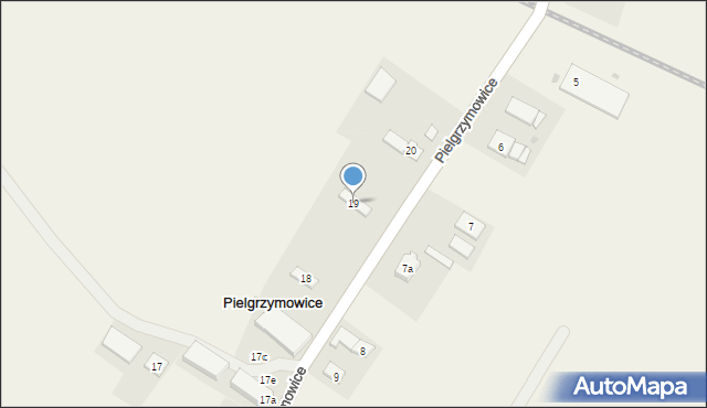 Pielgrzymowice, Pielgrzymowice, 19, mapa Pielgrzymowice